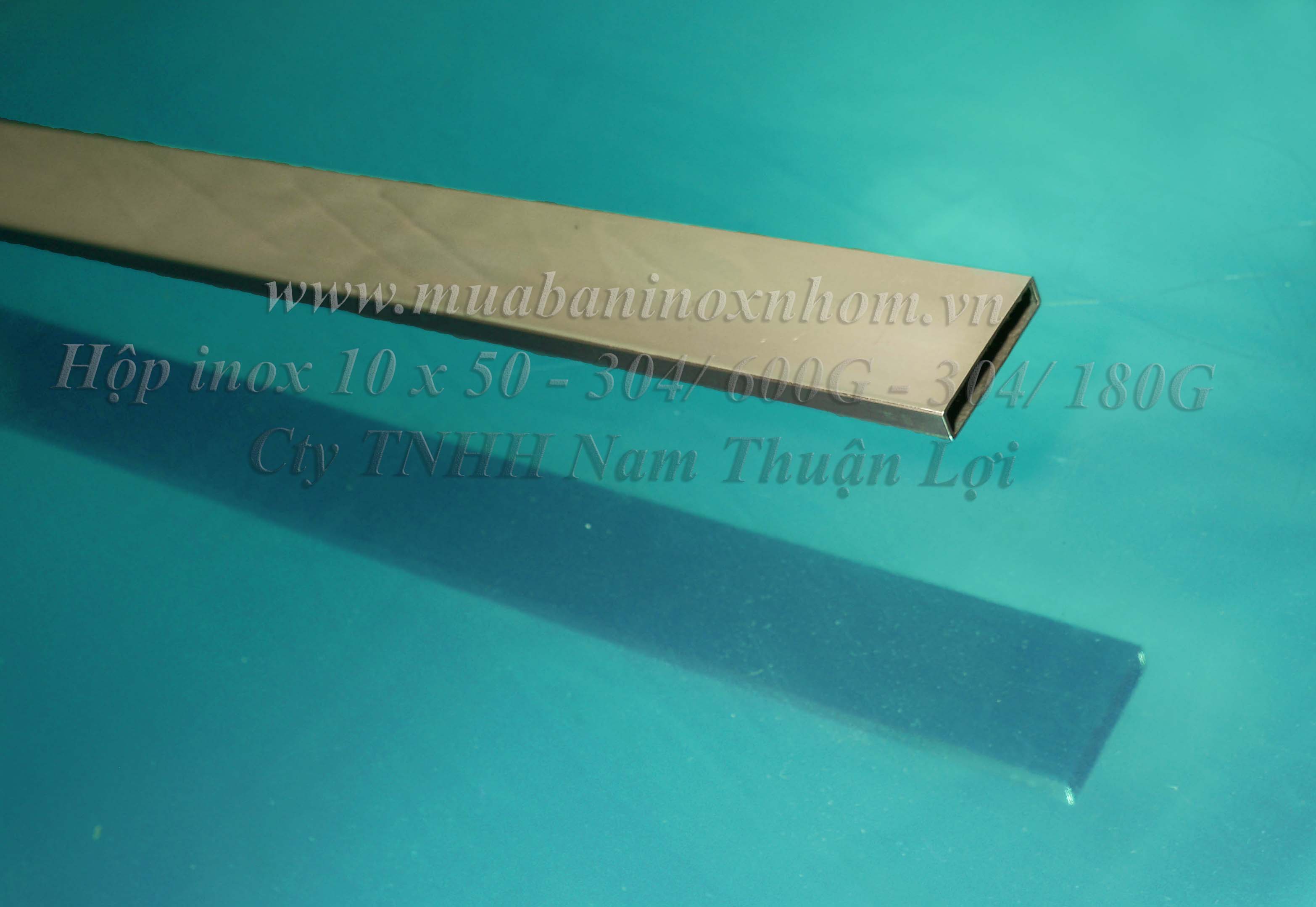 Hộp inox 10 x 50 mm - 304